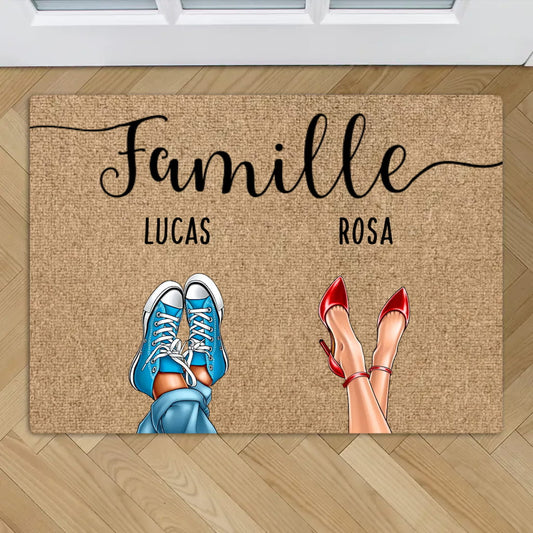 Tapis personnalisé - Chaussures et pattes